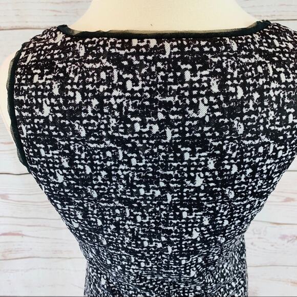 Ann Taylor sequin top black and white tank - Picture 10 of 14